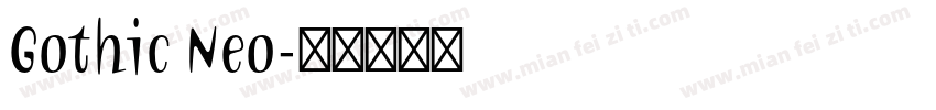 Gothic Neo字体转换